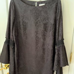 Bell sleeve black dress by Laundry